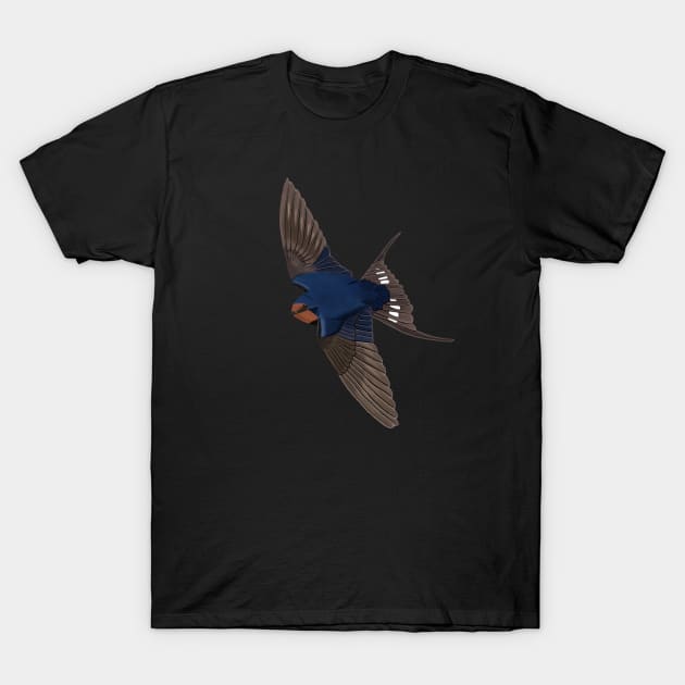 Barn Swallow Bird Watching Birding Ornithologist Gift T-Shirt by jzbirds